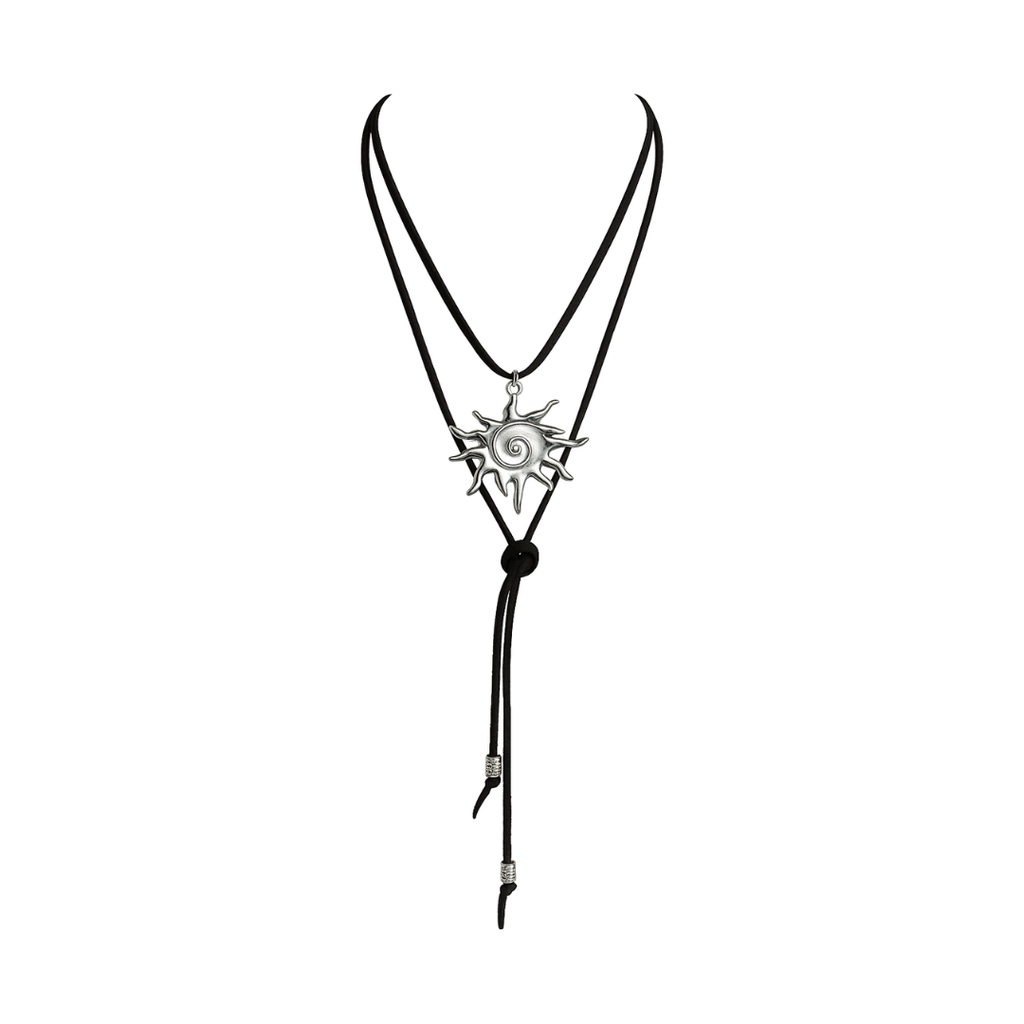 COLLAR CHOKER CON DIJE METALICO SOL