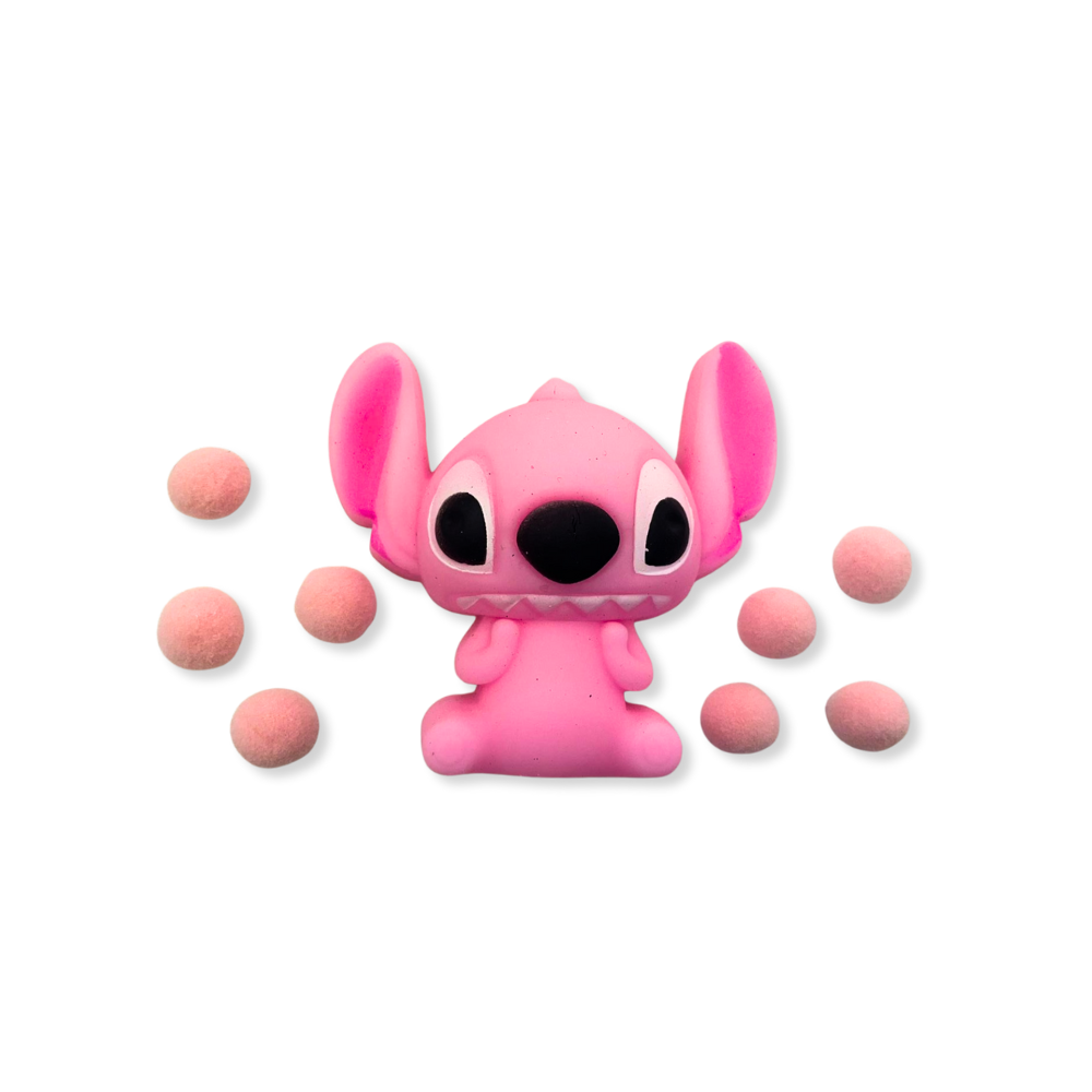 SQUISHY STITCH CON POMPONES