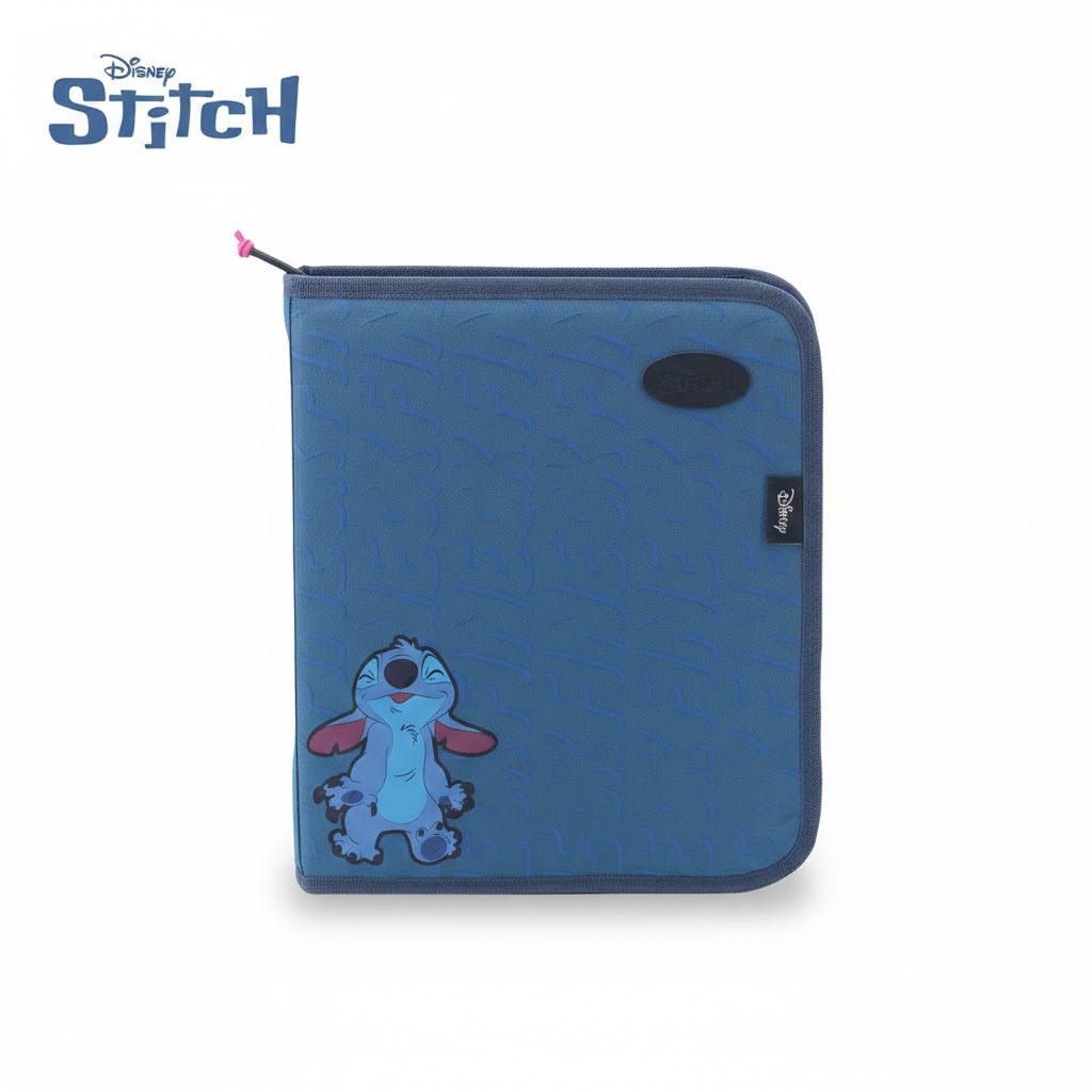 CARPETA 3 ANILLOS CON CIERRE DISNEY STITCH