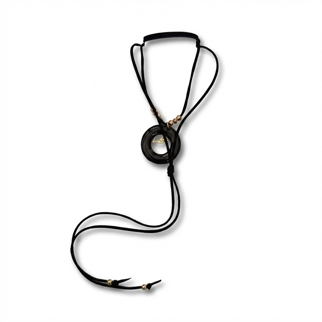 COLLAR CHOKER CON DIJE REDONDO