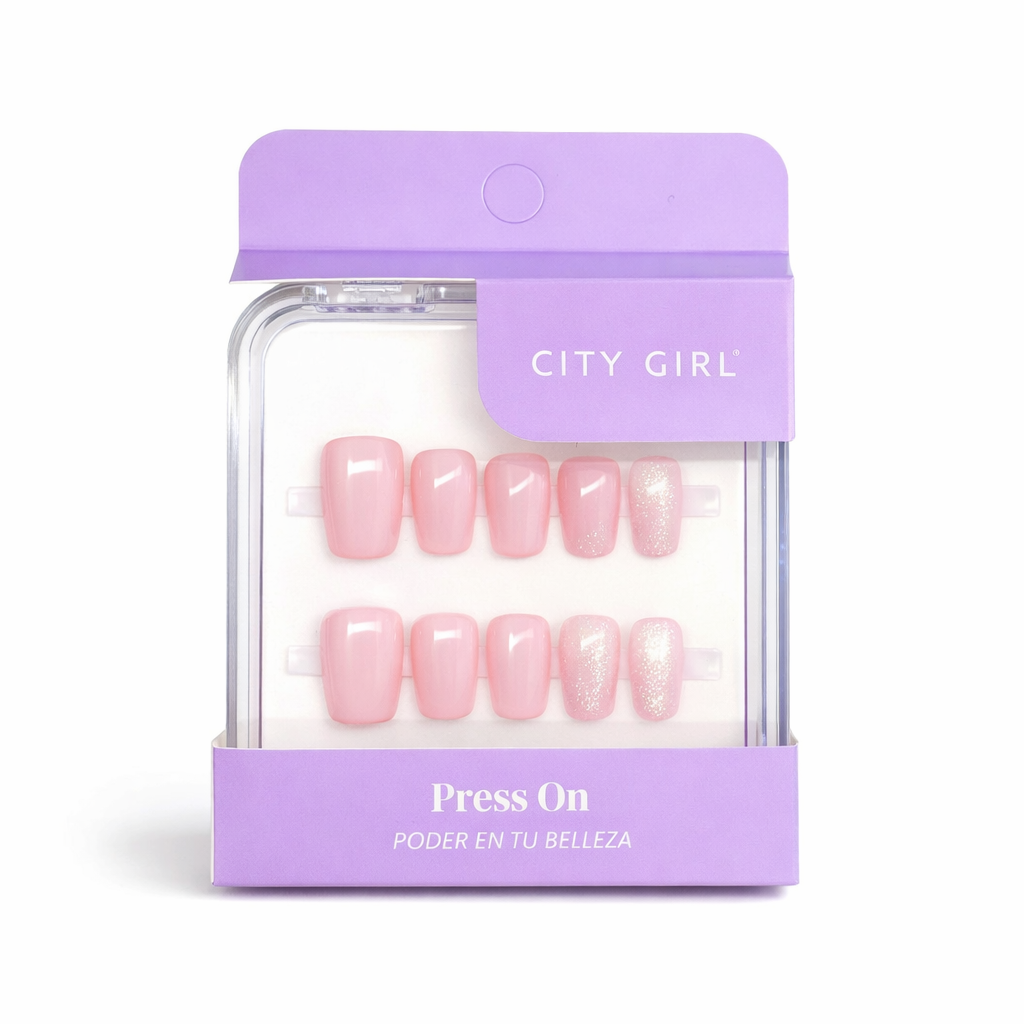 UÑAS PRESS ON BALLERINA OJO DE GATO