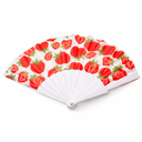 ABANICO TELA ESTAMPA FRUTAL