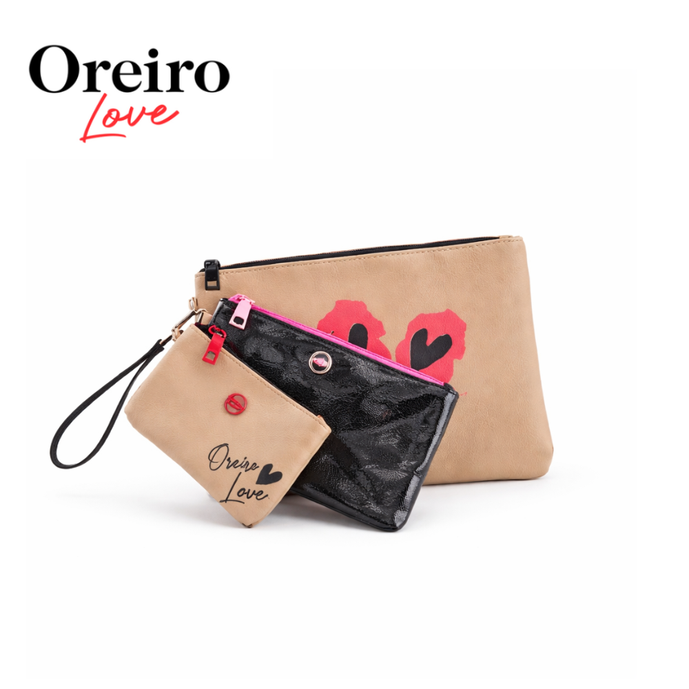 SET PORTA COSMETICO X3 OREIRO LOVE