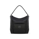 CARTERA COLOR LISO APLIQUE TRENDY