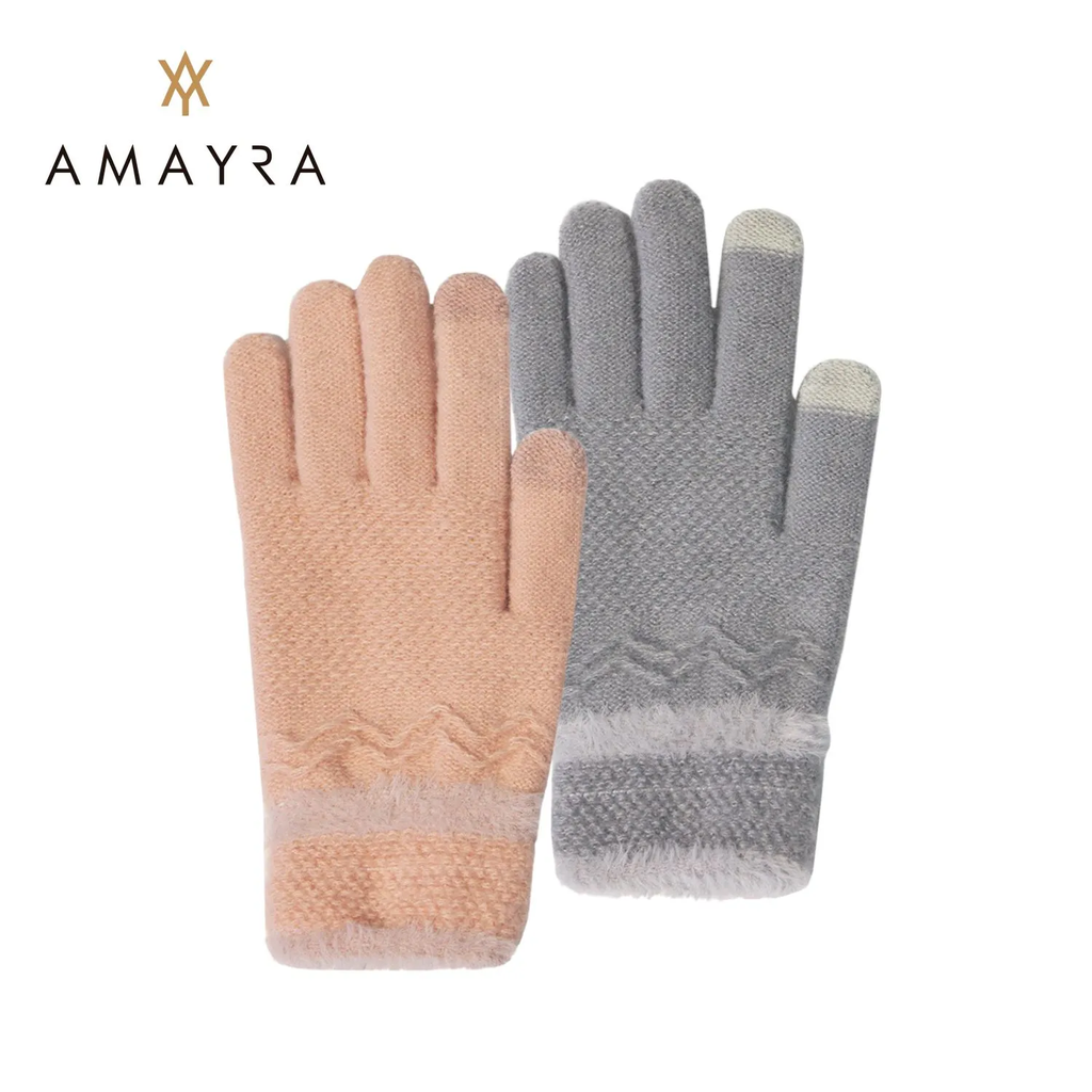 GUANTES LANA BICOLOR AMAYRA