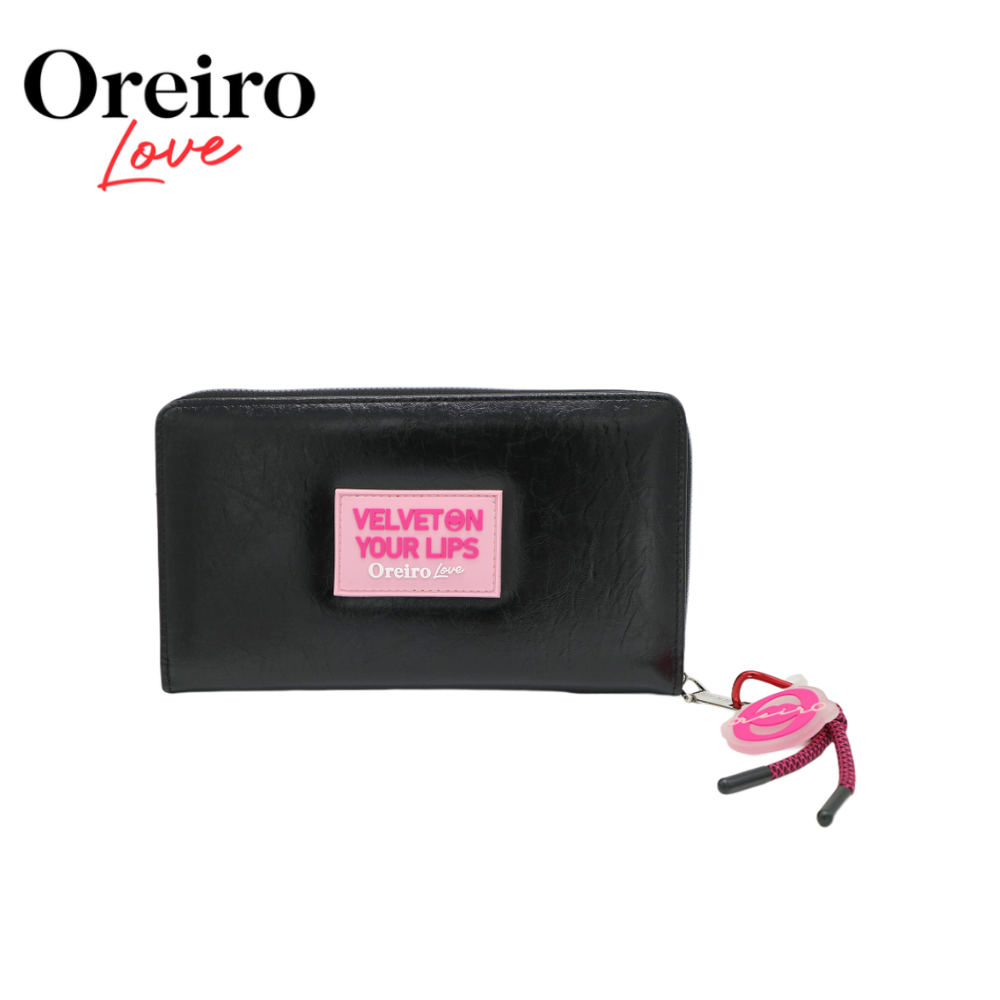 MAXI BILLETERA APLIQUE FRONTAL OREIRO LOVE