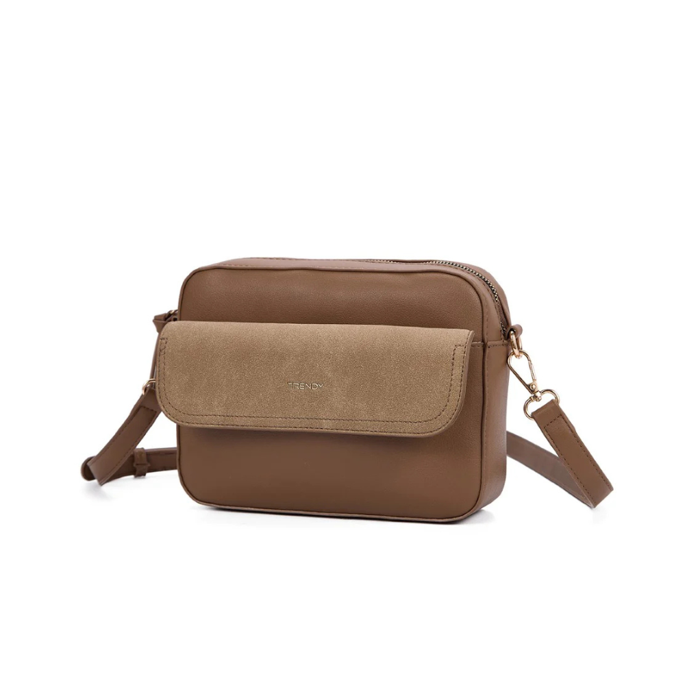 MORRAL BOLSILLO FRONTAL APLIQUE  TRENDY