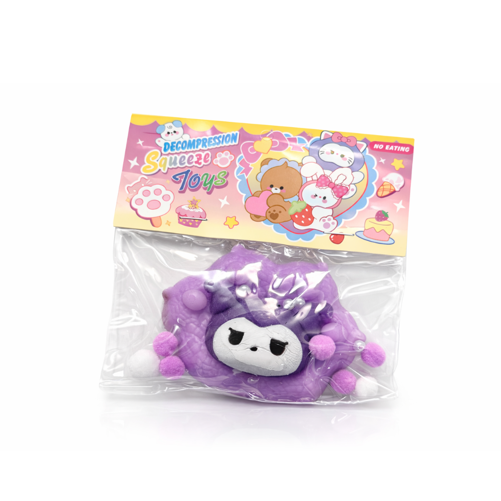 SQUISHY TOYS CON POMPONES