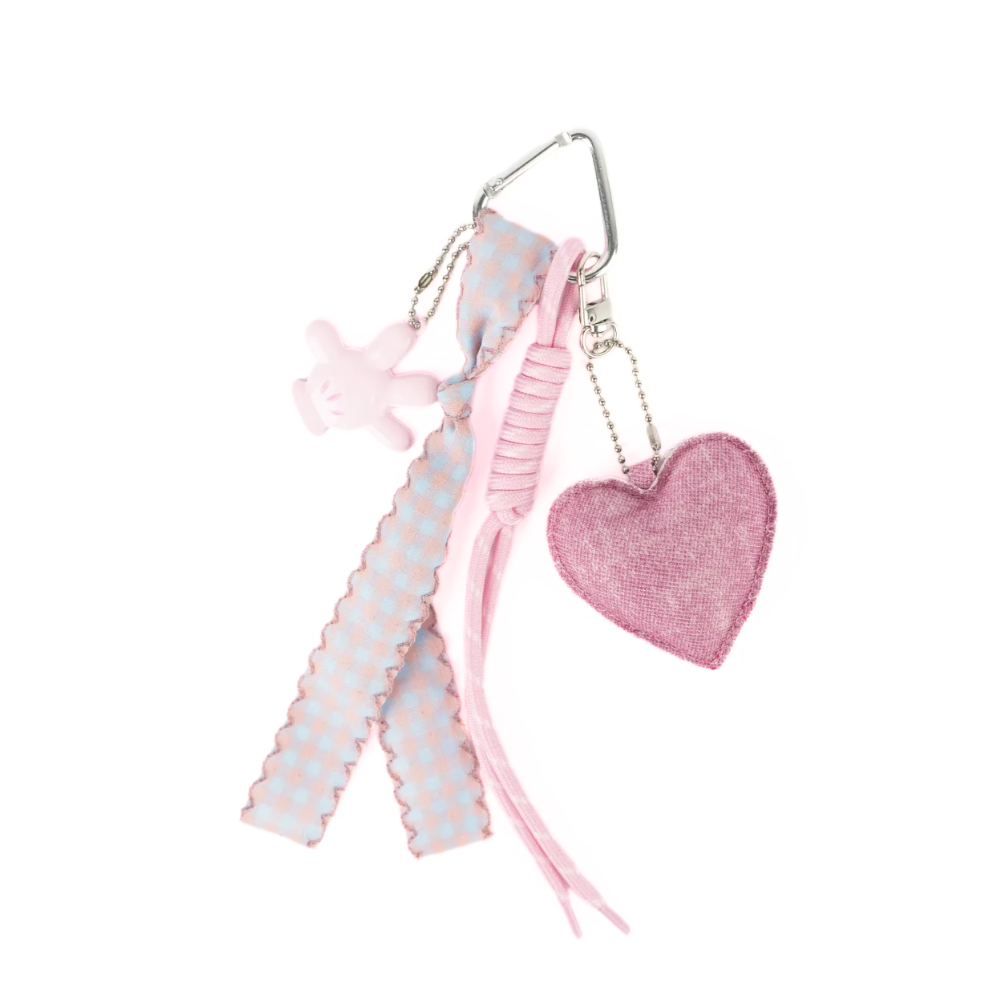 LLAVERO CHARM CORAZON Y DIJES