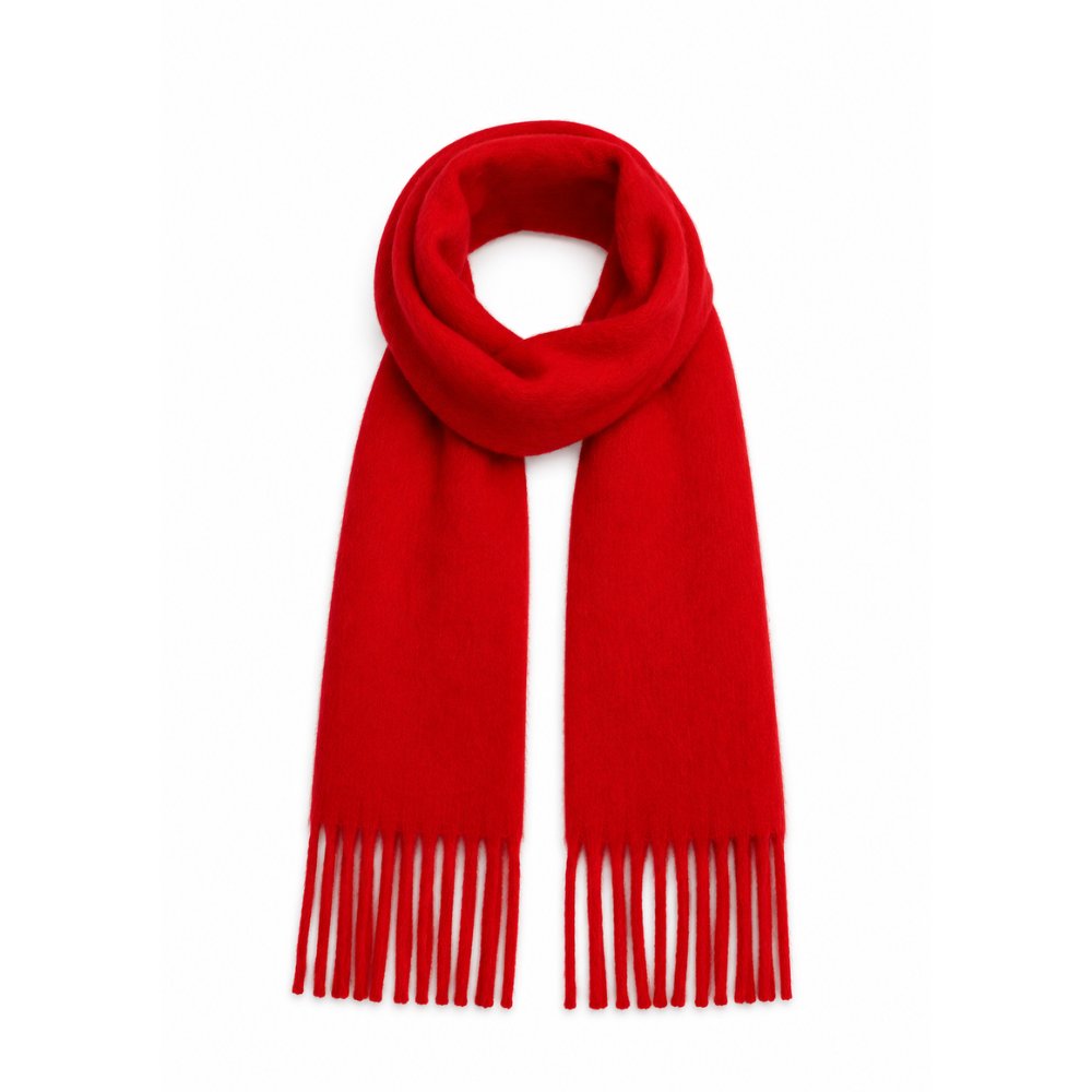 BUFANDA NUBE CON FLECOS COLOR LISO