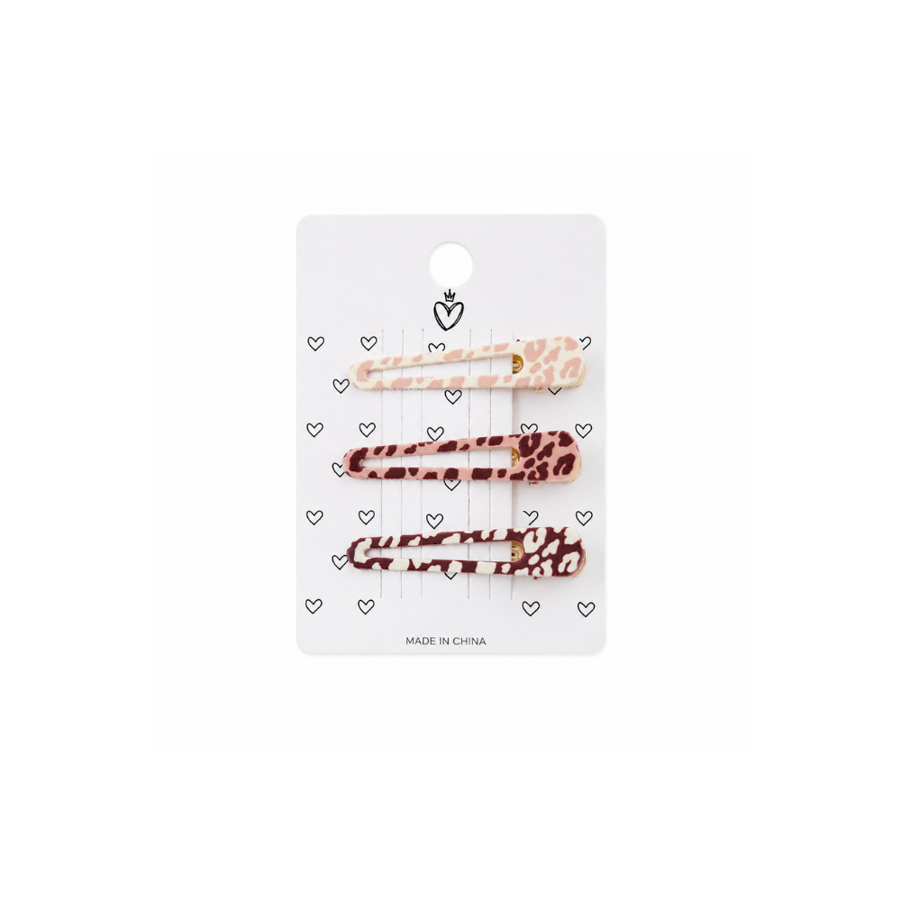 SET HEBILLAS X3 ANIMAL PRINT