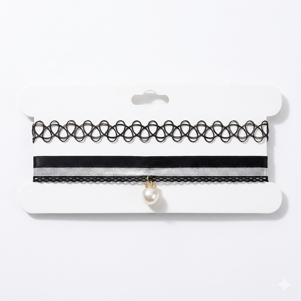 SET COLLAR CHOKER X2 DISEÑOS SURTIDOS