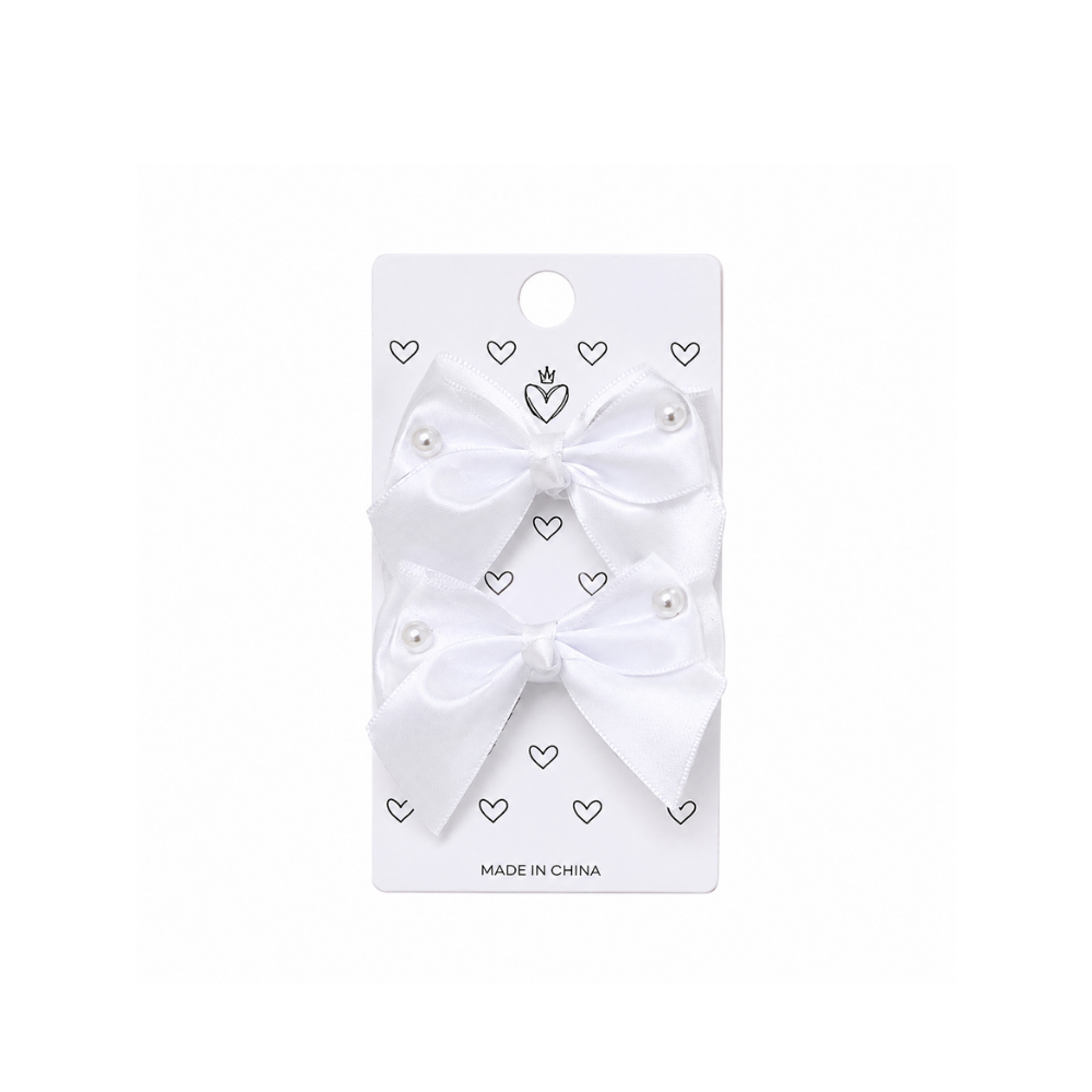 SET COLERO X2 MOÑO BLANCO PERLAS