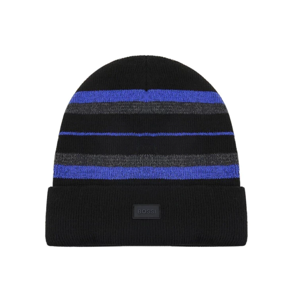 GORRO A RAYAS APLIQUE FRONTAL BOSSI