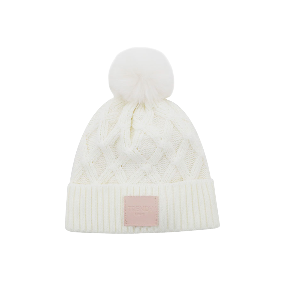 GORRO POMPON APLIQUE TRENDY
