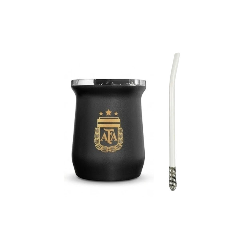MATE METALICO AFA + BOMBILLA