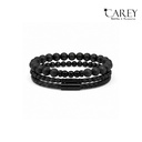 PULSERA HOMBRE DE CUERO TRENZADO CIERRE IMANTADO CAREY