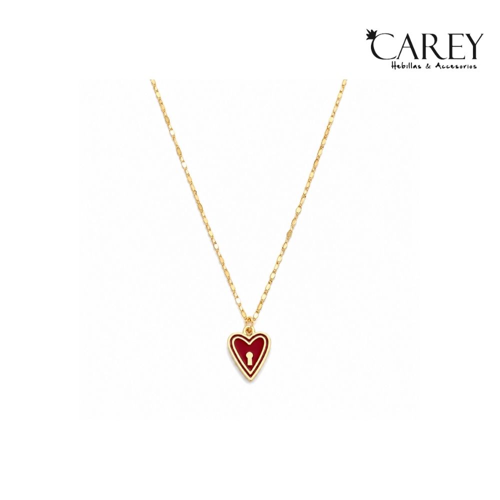 COLLAR DIJE CORAZÓN CAREY