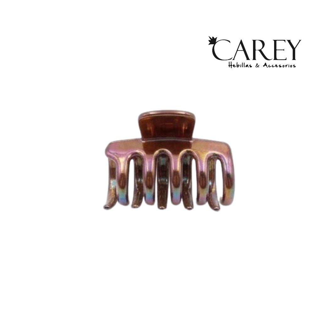 BROCHE CUADRADO CHICO IRISADO CAREY