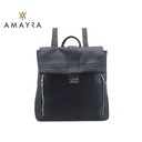 MOCHILA URBANA CON SOLAPA Y CIERRES VERTICALES DISEÑO VANGUARDISTA AMAYRA