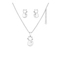 SET DE AROS + COLLAR DE GATITO