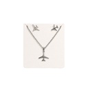 SET DE COLLAR Y AROS AVIÓN VIAJERO