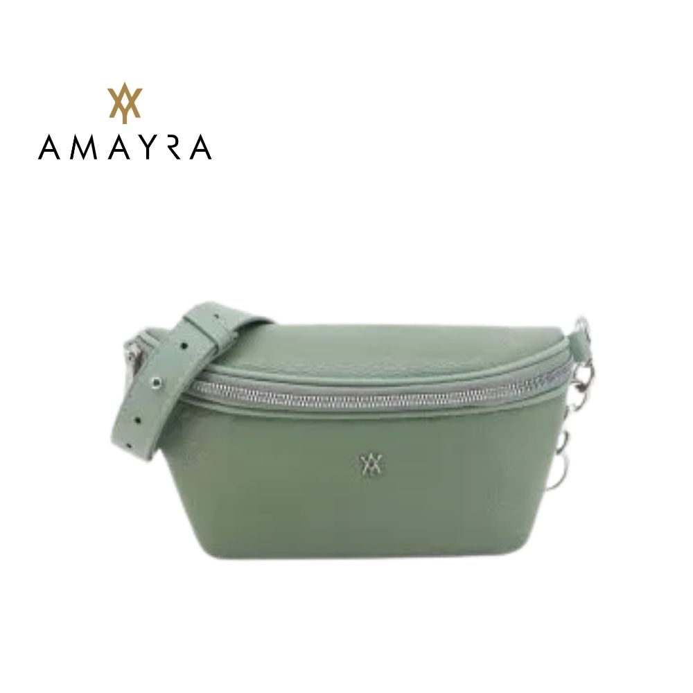 RIÑONERA BANDOLERA COLOR VERDE AMAYRA