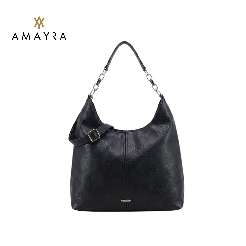 CARTERA HOBO CON ESLABONES DE CADENA AMAYRA