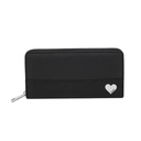 BILLETERA CON APLIQUE DE CORAZÓN METÁLICO TRENDY