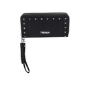 BILLETERA CON TACHAS Y CORREA DE MUÑECA TRENDY