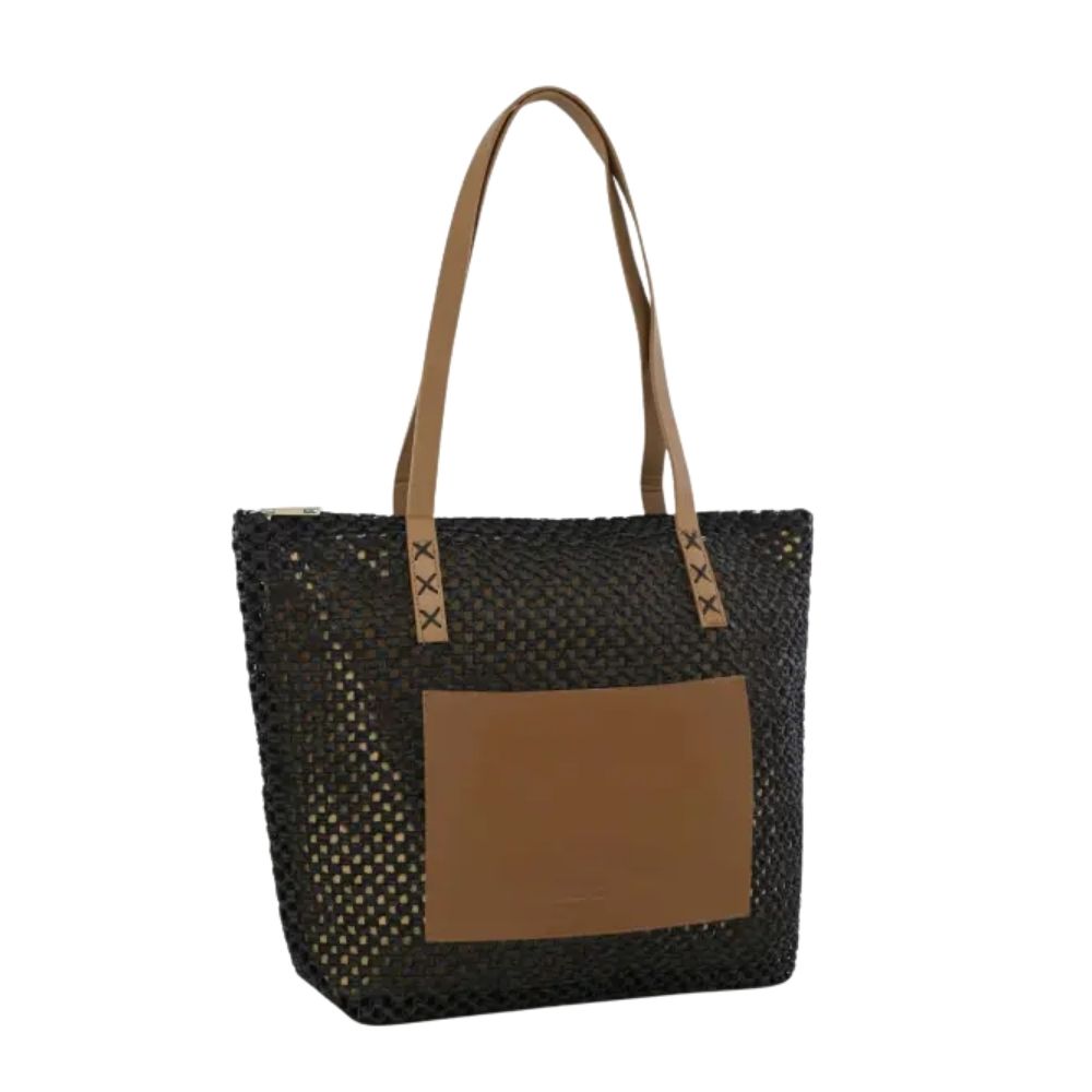 BOLSO TOTE PLAYERO BAG CON BOLSILLO FRONTAL TRENDY