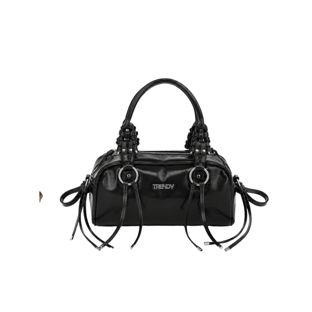 CARTERA BANDOLERA BOWLING CON DETALLES DE CORREAS TRENDY
