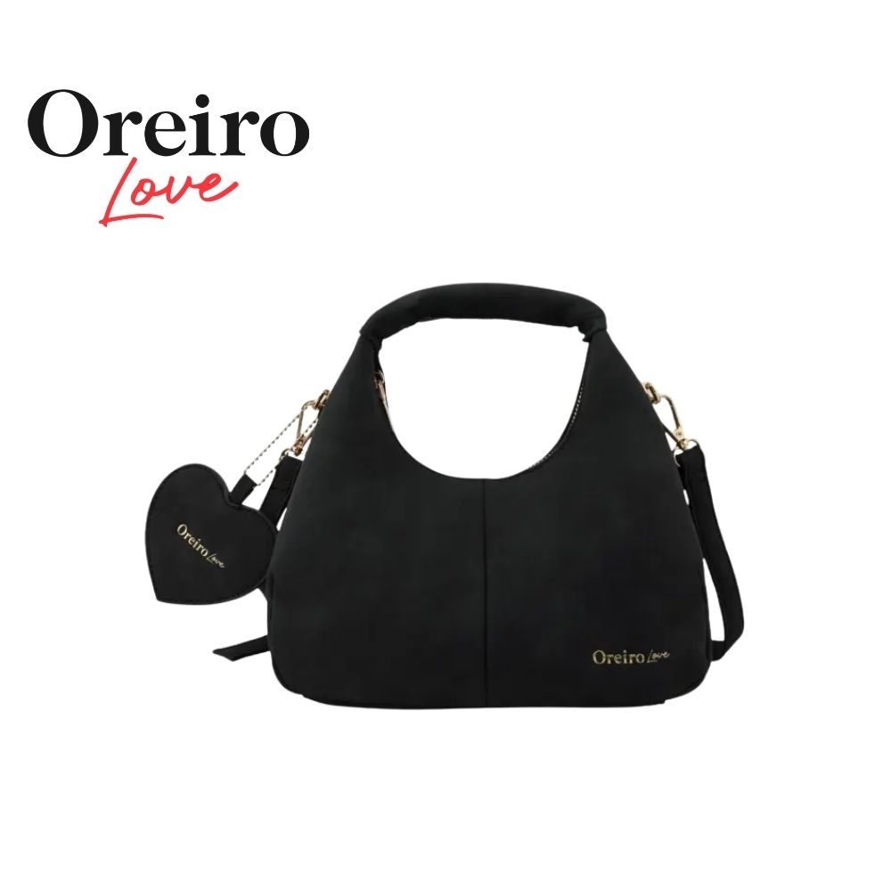 CARTERA HOBO BANDOLERA CON MINI ESPEJO CORAZÓN OREIRO LOVE