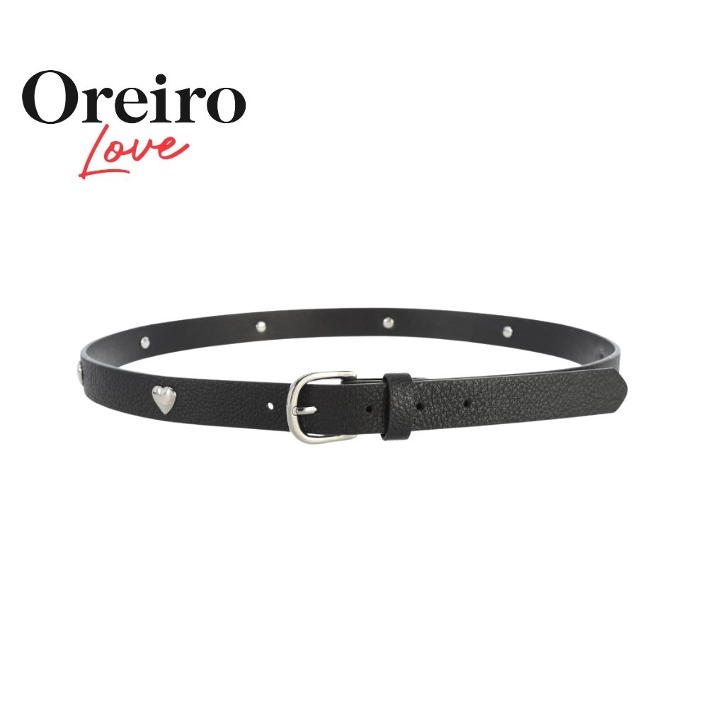 CINTO CON TACHAS CORAZÓN OREIRO LOVE