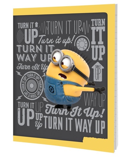 [L4529] CUADERNO 48 HOJAS TAPA FLEXIBLE MINIONS