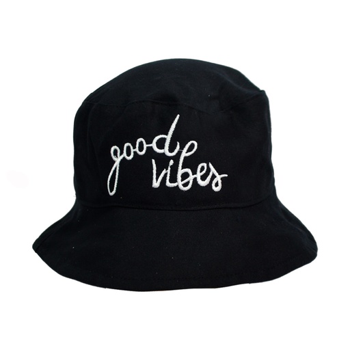 [30104] GORRO PILUSO BORDADO GOOD VIBES