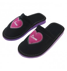 [32195] PANTUFLAS CORAZON POLAR DAMA 37-38