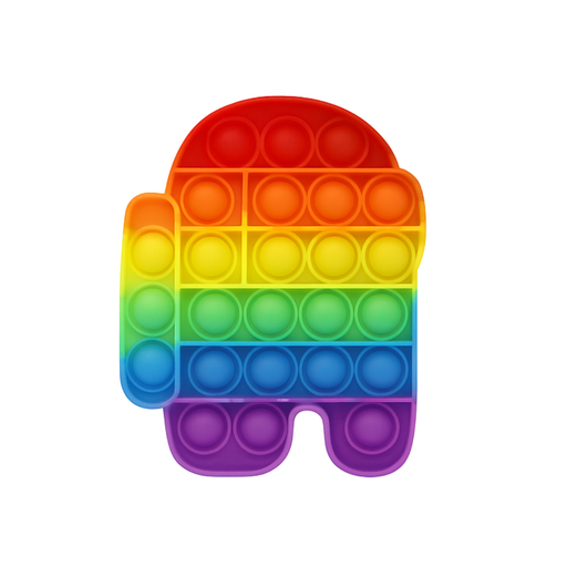 [34663] POP IT AMONG US ARCO IRIS 12x9CM