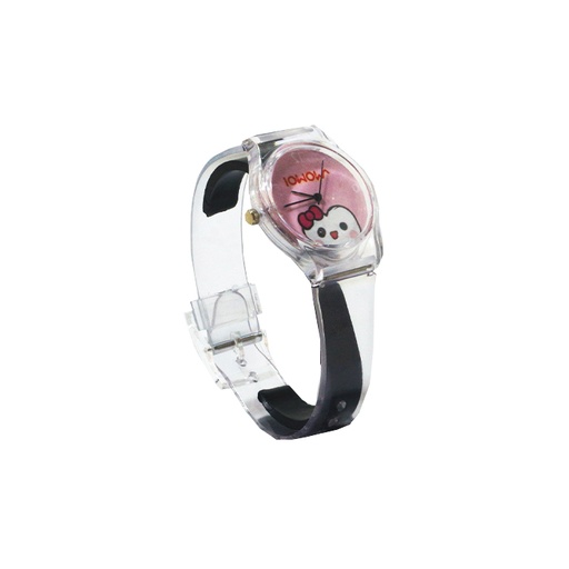 RELOJ MALLA TRANSPARENTE