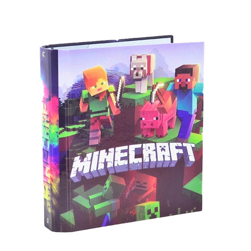 [35269] CARPETA 3 ANILLOS CARTONE MINECRAFT