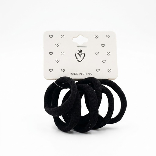 [34636] SET COLERO X6 BASICO NEGRO LISO