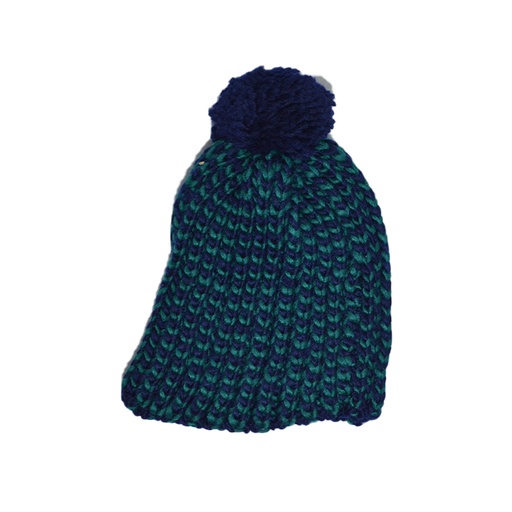 [11391] GORRO DE LANA CON POMPON