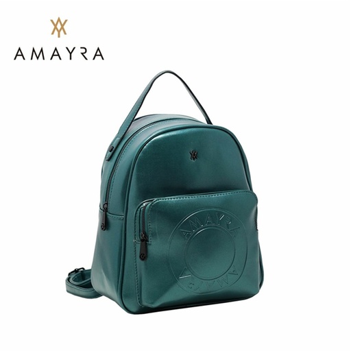 [37822] MOCHILA CUERO PU AMAYRA 29X24X12CM