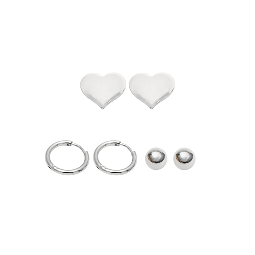 [38456] AROS ACERO SET POR 3