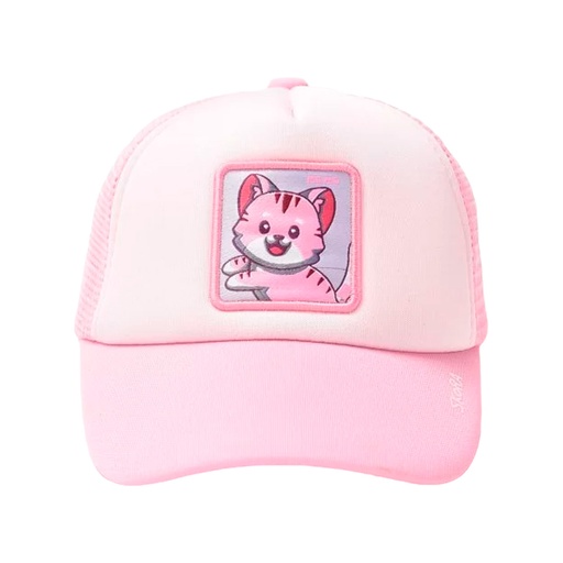 [39457] GORRA CAP INFANTIL CON PARCHE SUBLIMADO MOMO Y BORDADO.