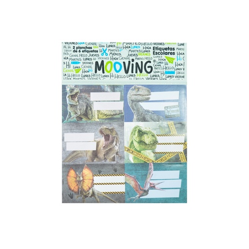 [39676] ETIQUETAS JURASSIC WORLD MOOVING