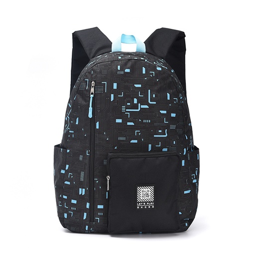 [39742] MOCHILA ESTAMPADA DIBUJO CHIP CON QR 18"