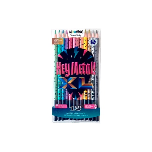 [40135] LAPICES METALIZADOS X12 MOOVING