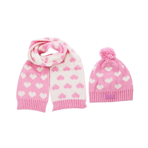 [40749] SET GORRO Y BUFANDA CORAZONES 