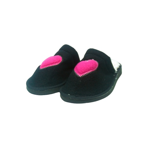 [40927] PANTUFLA ALGODON CORAZON 35-36